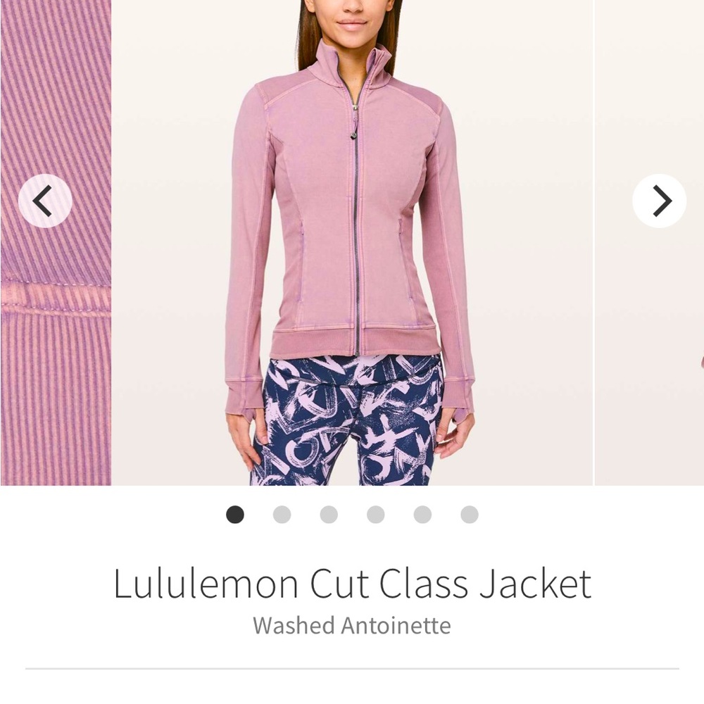Lululemon Cut Class pink jacket